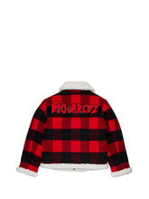 DSQUARED2 Giacca Dsquared Montone In Flanella A Quadri Rosso Rosso